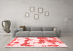 Modern Red Washable Rugs