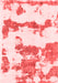 Abstract Red Modern Area Rugs