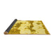 Sideview of Abstract Yellow Modern Rug, abs919yw