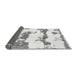 Sideview of Abstract Gray Modern Rug, abs919gry