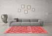 Modern Red Washable Rugs