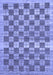 Checkered Blue Modern Rug, abs91blu