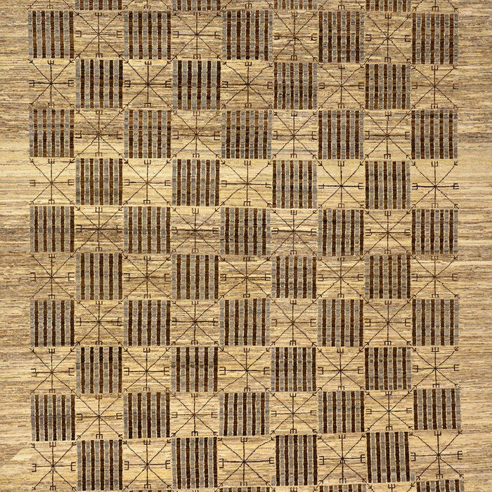 Machine Washable Abstract Sienna Brown Rug, wshabs91