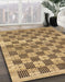 Machine Washable Abstract Sienna Brown Rug in a Family Room, wshabs91