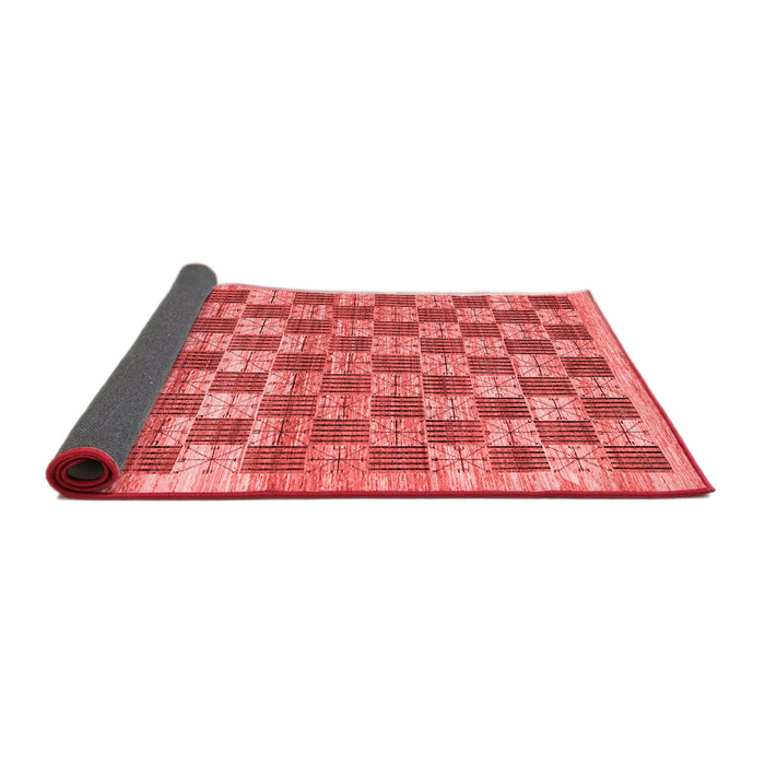 Checkered Red Modern Area Rugs