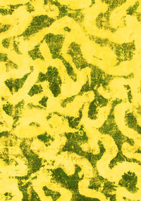 Abstract Yellow Modern Rug, abs920yw