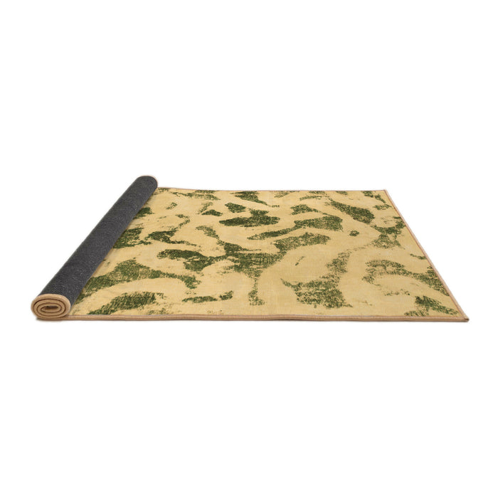 Sideview of Abstract Brown Modern Rug, abs920brn