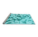 Sideview of Machine Washable Abstract Light Blue Modern Rug, wshabs920lblu