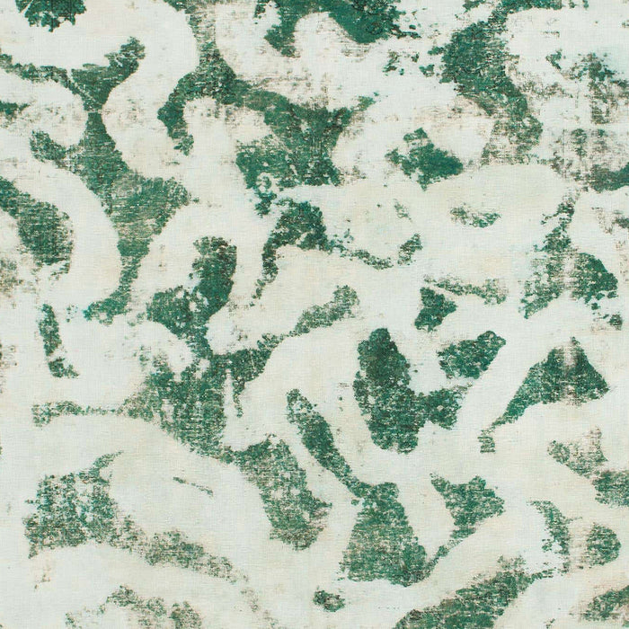 Machine Washable Abstract Green Rug, wshabs920