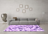 Machine Washable Abstract Purple Modern Rug, wshabs920pur