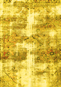 Abstract Yellow Modern Rug, abs921yw