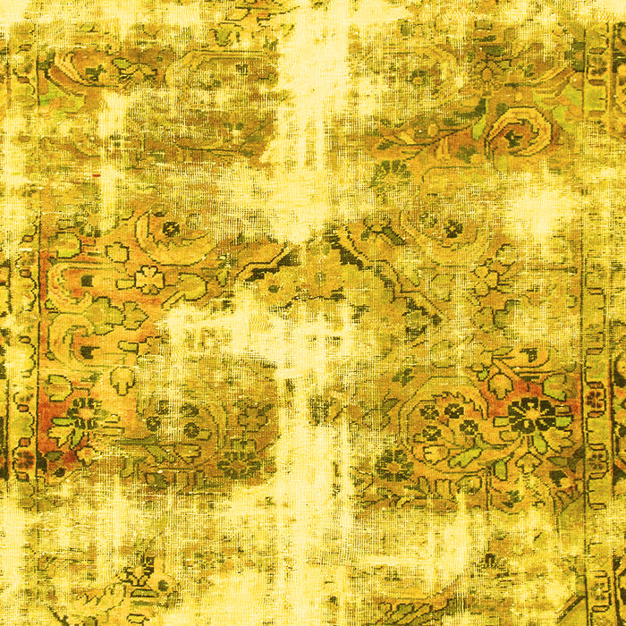 Abstract Yellow Modern Rug, abs921yw