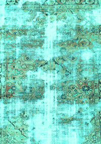 Abstract Turquoise Modern Rug, abs921turq