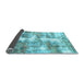 Sideview of Abstract Light Blue Modern Rug, abs921lblu