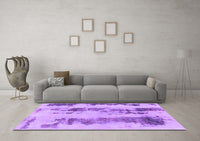 Machine Washable Abstract Purple Modern Rug, wshabs922pur