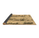 Sideview of Abstract Brown Modern Rug, abs922brn