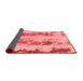 Abstract Red Modern Area Rugs