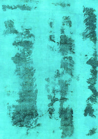 Abstract Turquoise Modern Rug, abs922turq