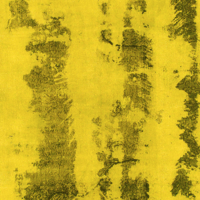 Machine Washable Abstract Yellow Modern Rug, wshabs922yw