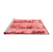 Modern Red Washable Rugs