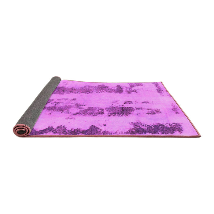Sideview of Abstract Pink Modern Rug, abs922pnk