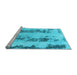 Sideview of Machine Washable Abstract Light Blue Modern Rug, wshabs922lblu