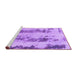 Sideview of Machine Washable Abstract Purple Modern Area Rugs, wshabs922pur