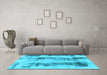 Machine Washable Abstract Light Blue Modern Rug in a Living Room, wshabs922lblu