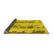 Sideview of Abstract Yellow Modern Rug, abs922yw