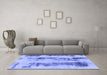 Machine Washable Abstract Blue Modern Rug in a Living Room, wshabs922blu