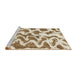 Sideview of Machine Washable Abstract Light Brown Rug, wshabs923