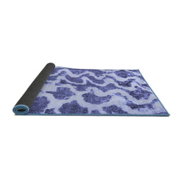 Sideview of Abstract Blue Modern Rug, abs923blu