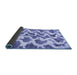 Sideview of Abstract Blue Modern Rug, abs923blu