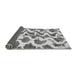 Sideview of Abstract Gray Modern Rug, abs923gry