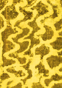 Abstract Yellow Modern Rug, abs923yw