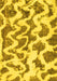 Abstract Yellow Modern Rug, abs923yw