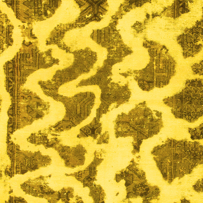 Abstract Yellow Modern Rug, abs923yw