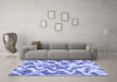 Machine Washable Abstract Blue Modern Rug in a Living Room, wshabs923blu