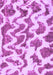 Machine Washable Abstract Purple Modern Area Rugs, wshabs923pur