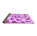 Sideview of Abstract Purple Modern Rug, abs923pur