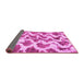 Sideview of Abstract Pink Modern Rug, abs923pnk