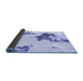 Sideview of Abstract Blue Modern Rug, abs924blu