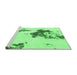 Sideview of Machine Washable Abstract Emerald Green Modern Area Rugs, wshabs924emgrn