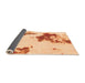 Sideview of Abstract Orange Modern Rug, abs924org