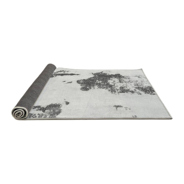Sideview of Abstract Gray Modern Rug, abs924gry
