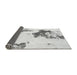 Sideview of Abstract Gray Modern Rug, abs924gry