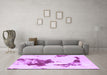 Machine Washable Abstract Purple Modern Area Rugs in a Living Room, wshabs924pur