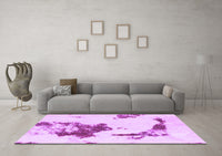 Machine Washable Abstract Purple Modern Rug, wshabs924pur