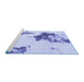 Sideview of Machine Washable Abstract Blue Modern Rug, wshabs924blu