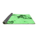 Sideview of Abstract Emerald Green Modern Rug, abs924emgrn